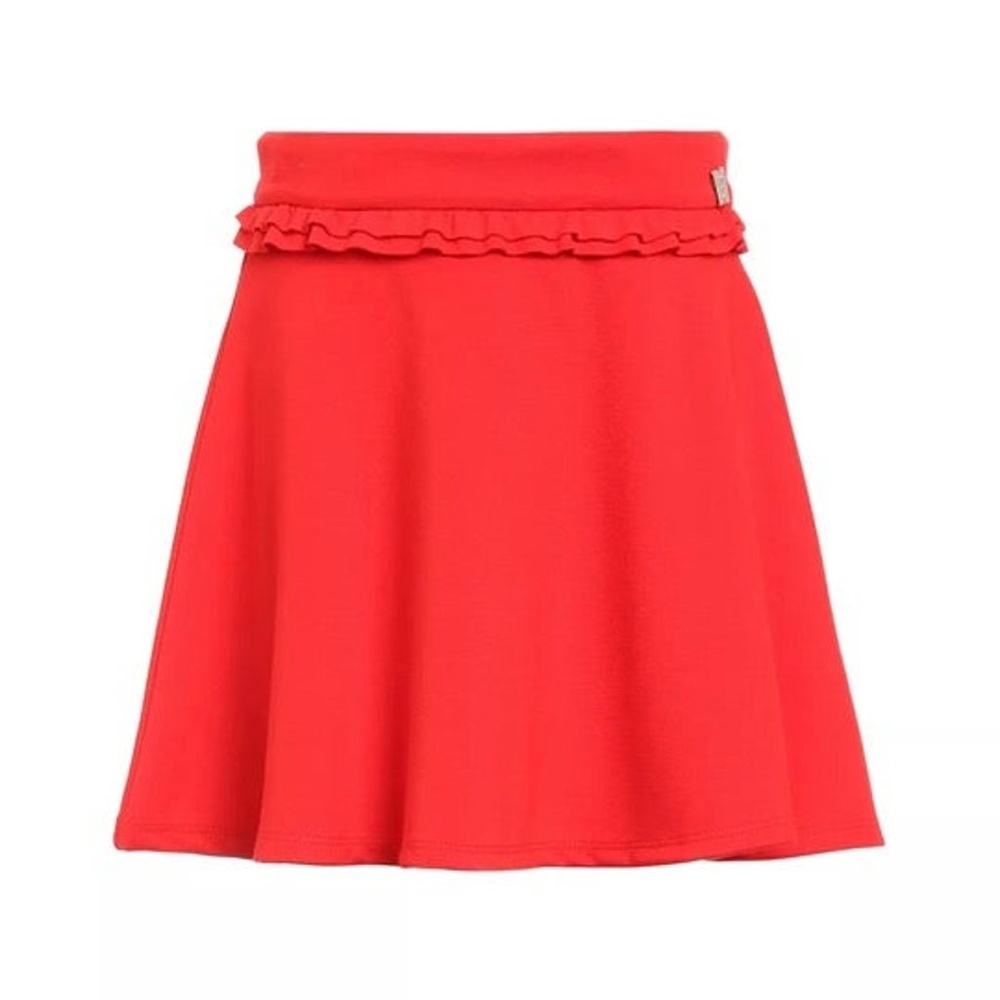 CARRÉMENT BEAU red skater skirt girl size 12 with adjustable waist